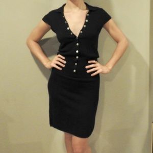 BCBG collared button down dress